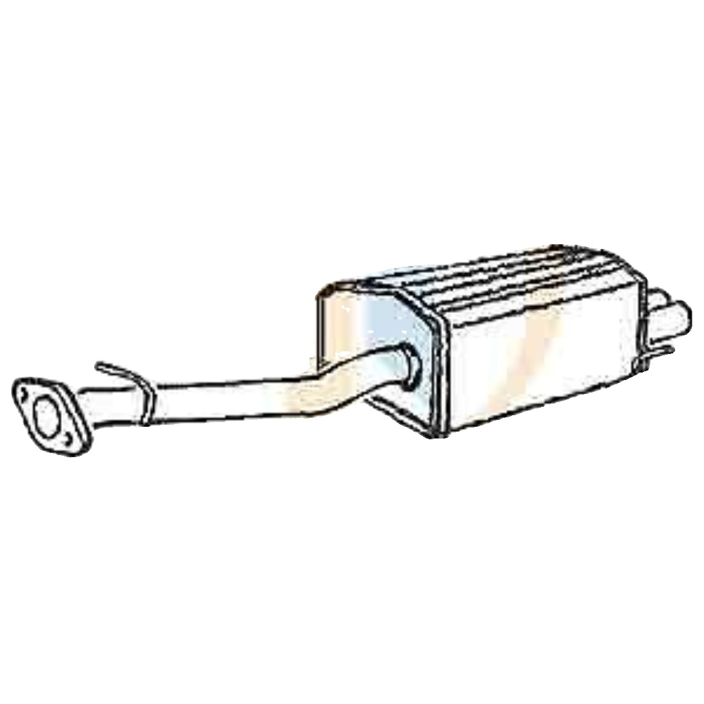 Klarius HA348L Exhaust Rear Box Prelude 2.0 2.2 97-00