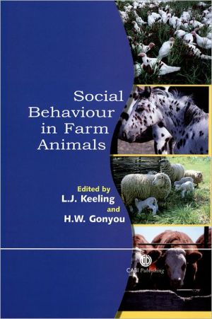 Social Behaviour in Farm Animals Keeling Gonyou Hardback CABI 9780851993973