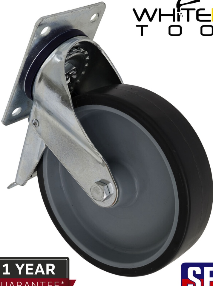 Sealey SCW2100SPLEM 100mm Castor Wheel with Swivel Plate & Total Lock