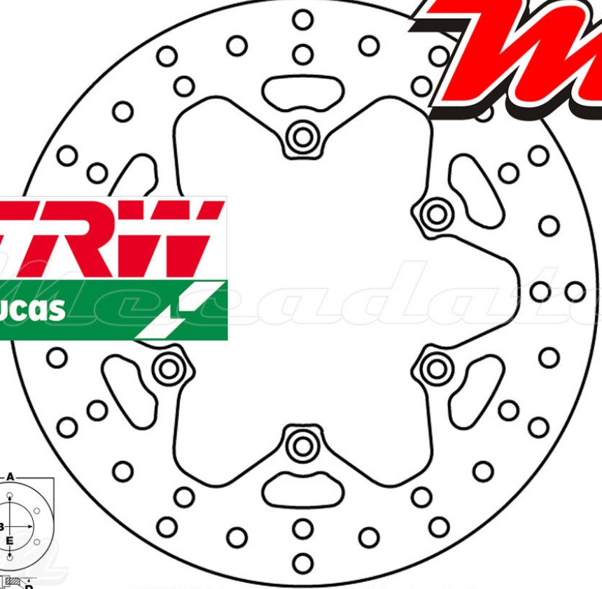 TRW MST 333 Brake Disc For Motorcycle Spare Parts Accessories Replacement Parts