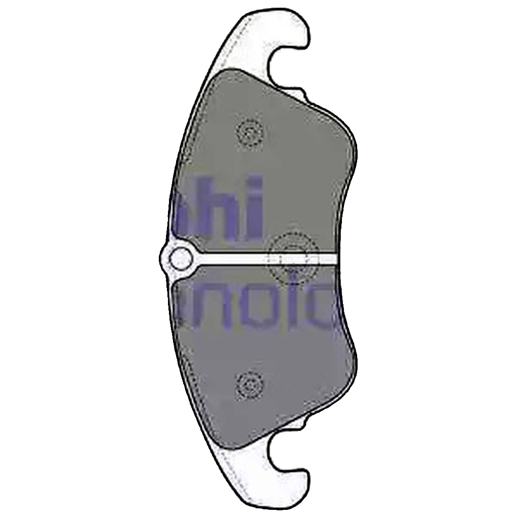 Brake pads Low-Metallic LP2077 DELPHI for AUDI A5 A5 Sportback A5 Convertible Q5