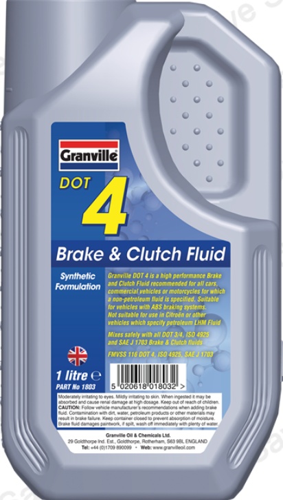 GRANVILLE BRAKE FLUID DOT 4 1L 1803