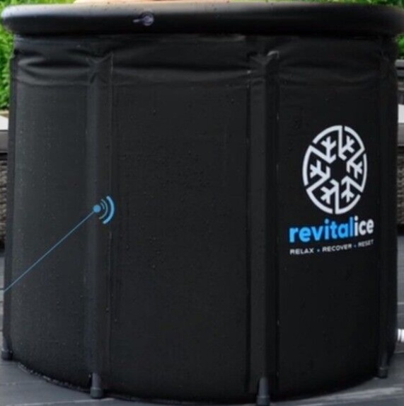 Revitalice XL Ice Bath Bucket, Cold Water Therapy, Portable Ice Plunge Pool