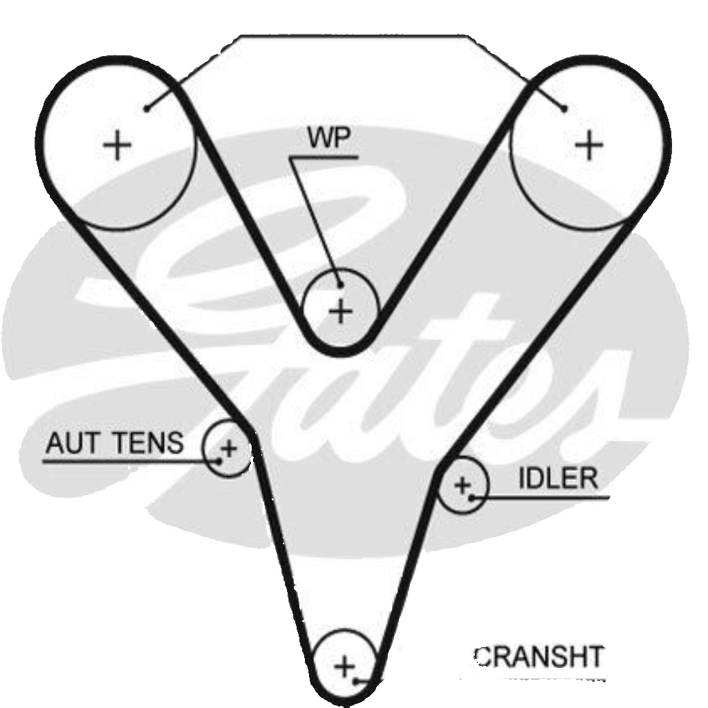 GATES TIMING BELT - 5527XS