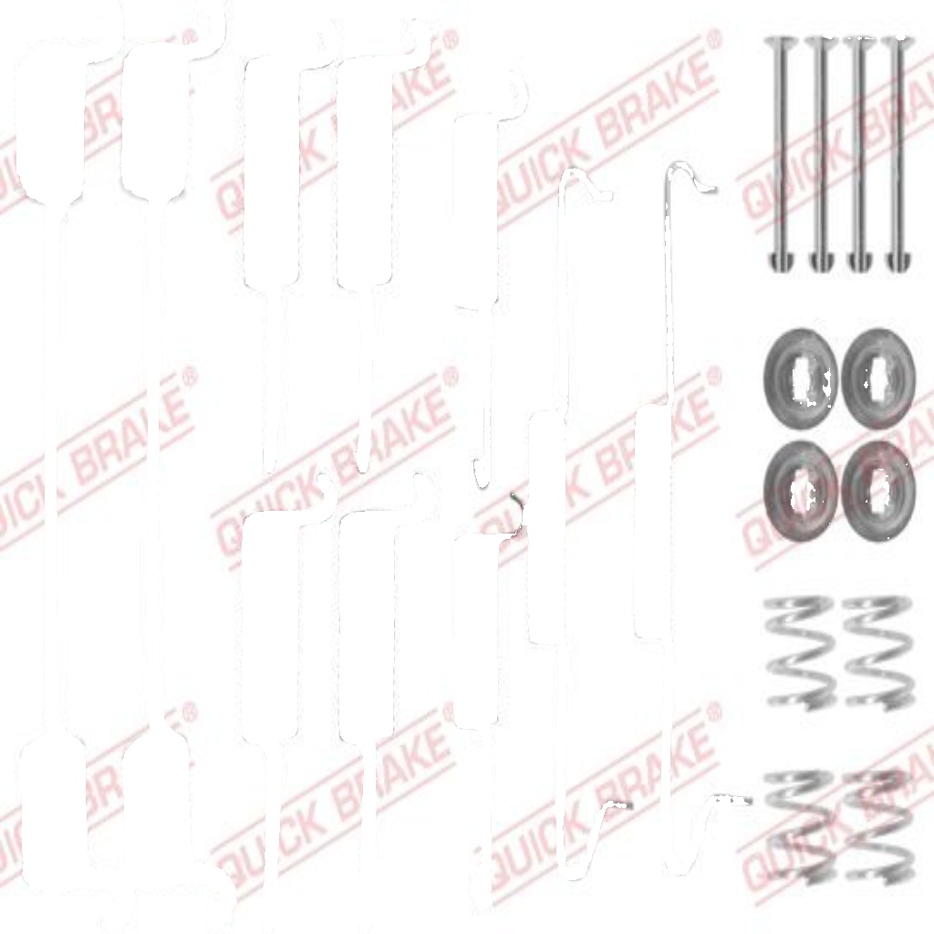 Rear QUICK BRAKE 105-0648 Accessory Kit, brake shoes for VW