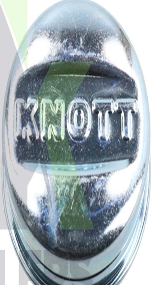 2 x 52mm Knott Hub Cap, Trailers, Grease Dust Wheel Cap, 52mm, Metal, 573005