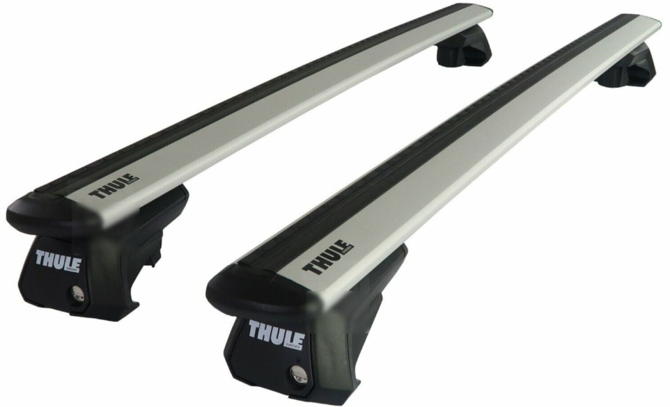 Thule WingBar Evo Silver Roof Bars fit Skoda Octavia Mk.3 Estate 13-20 Open Rail