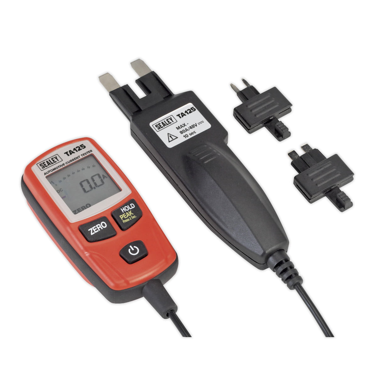 Sealey TA125 Automotive Current Tester Mini, Standard & Maxi Blade Fuses
