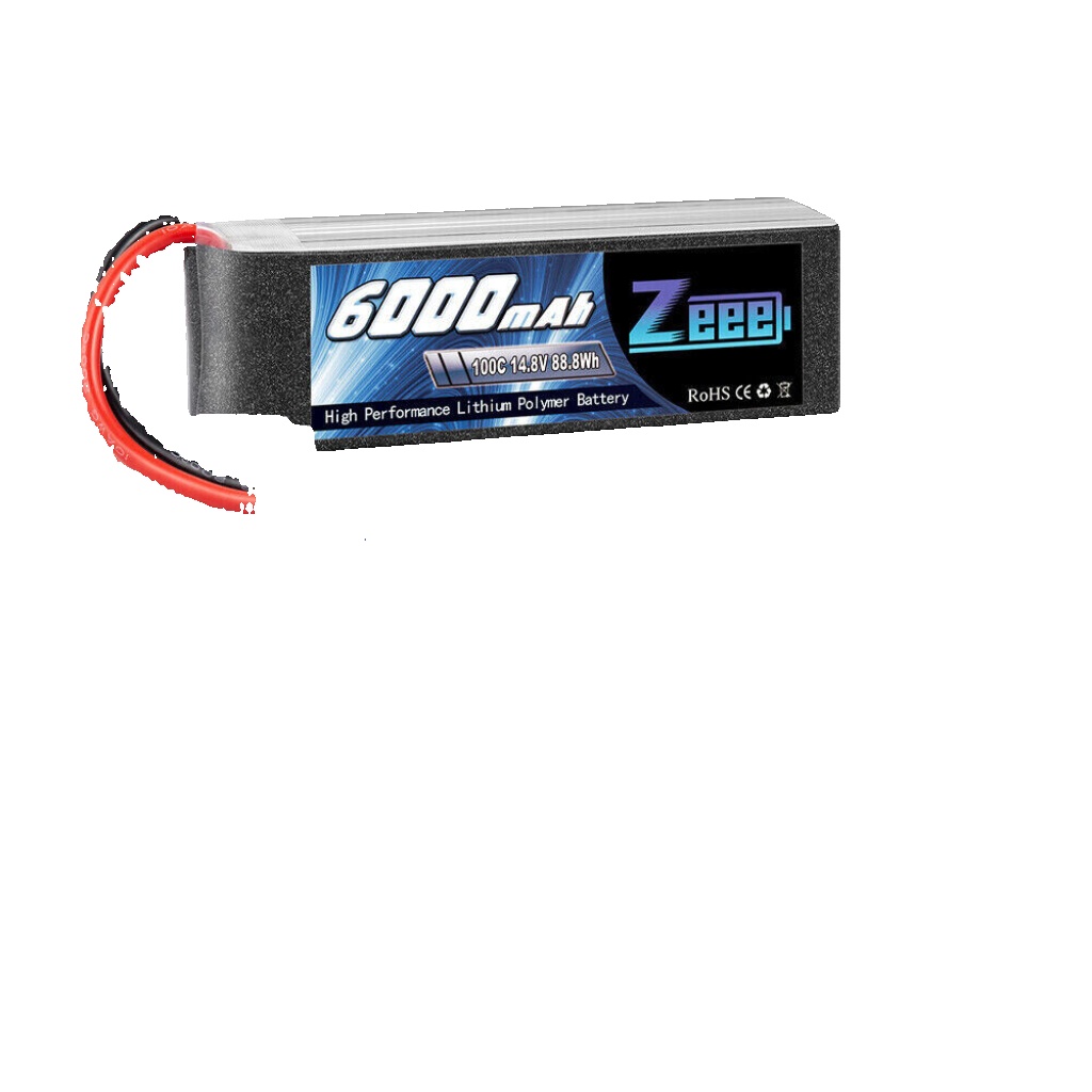 2x Zeee 4S 14.8V 6000mAh EC5 Lipo Battery 100C for RC Helicopter Car Truck Boat