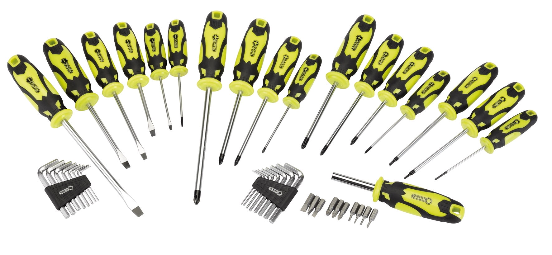 DRAPER SCREWDRIVER ALLEN KEY BIT SET + STORAGE STAND PLAIN CROSS POZI (44PC) - Image 7