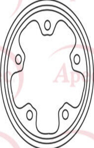 Apec Brake Disc Front Single 1387781 1568640 1738815 4041428 YC1W11125BA DSK2035