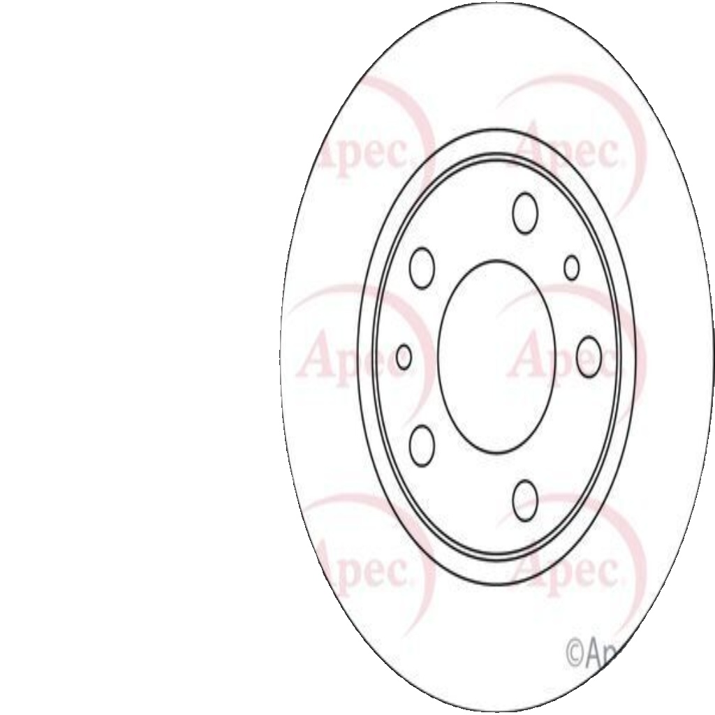 Apec Front Brake Disc (DSK823) - OE High Quality Precision Engineered Part