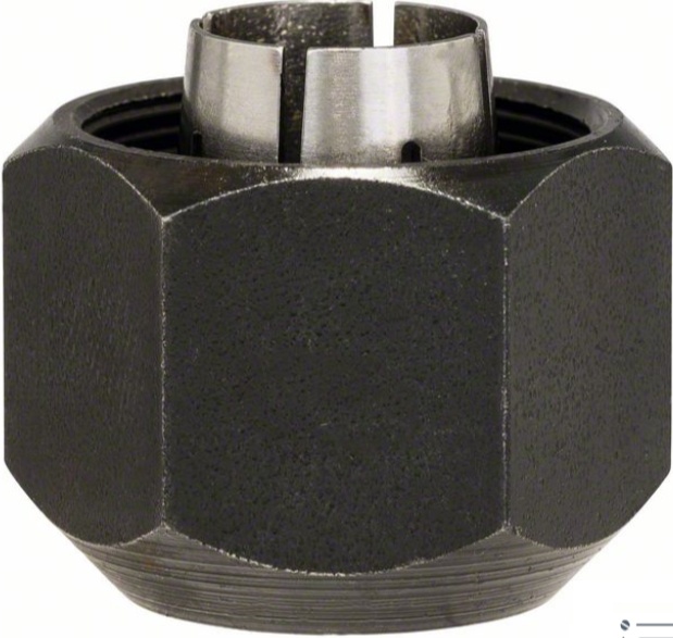 BOSCH 2.608.570.108 Collet with locking nut 1/2""
