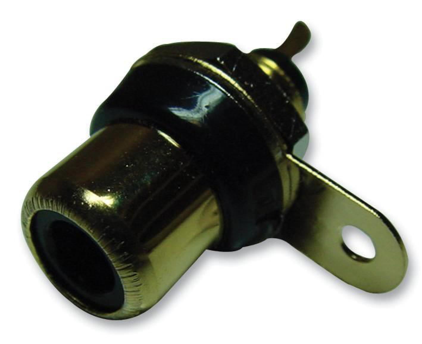 PRO SIGNAL - Phono Socket, Black / Gold