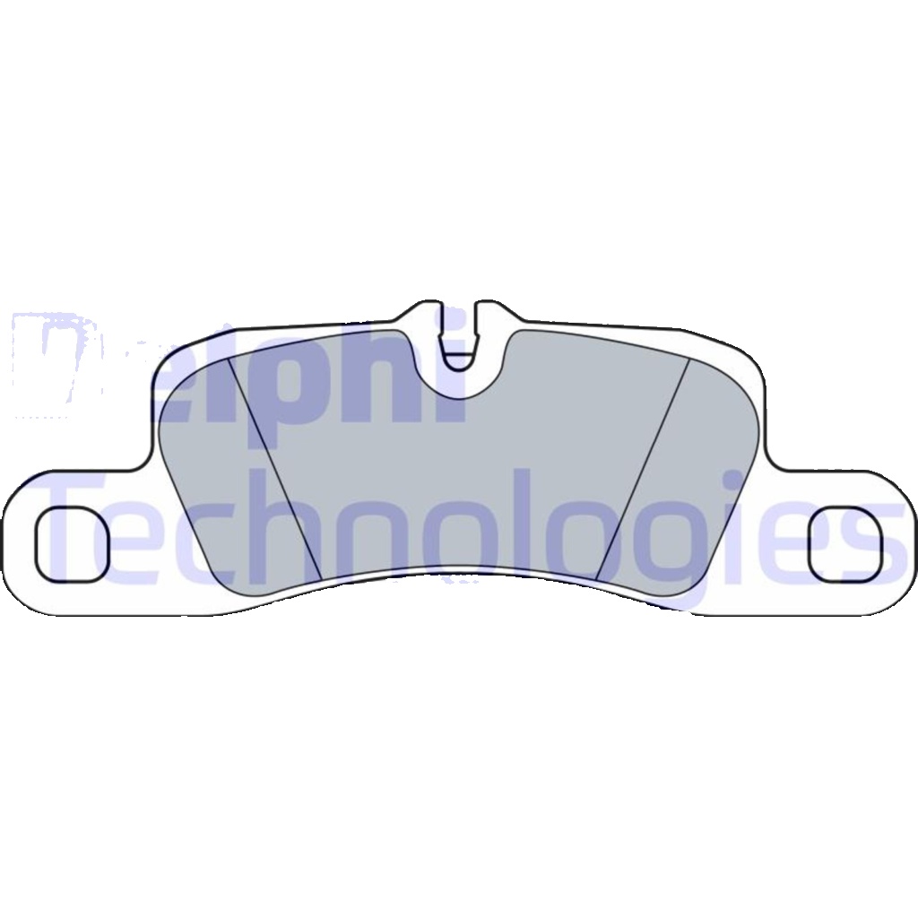 Rear Disc Brake Brake Pad Set Delphi LP3546 Fits Porsche Cayenne Braking System