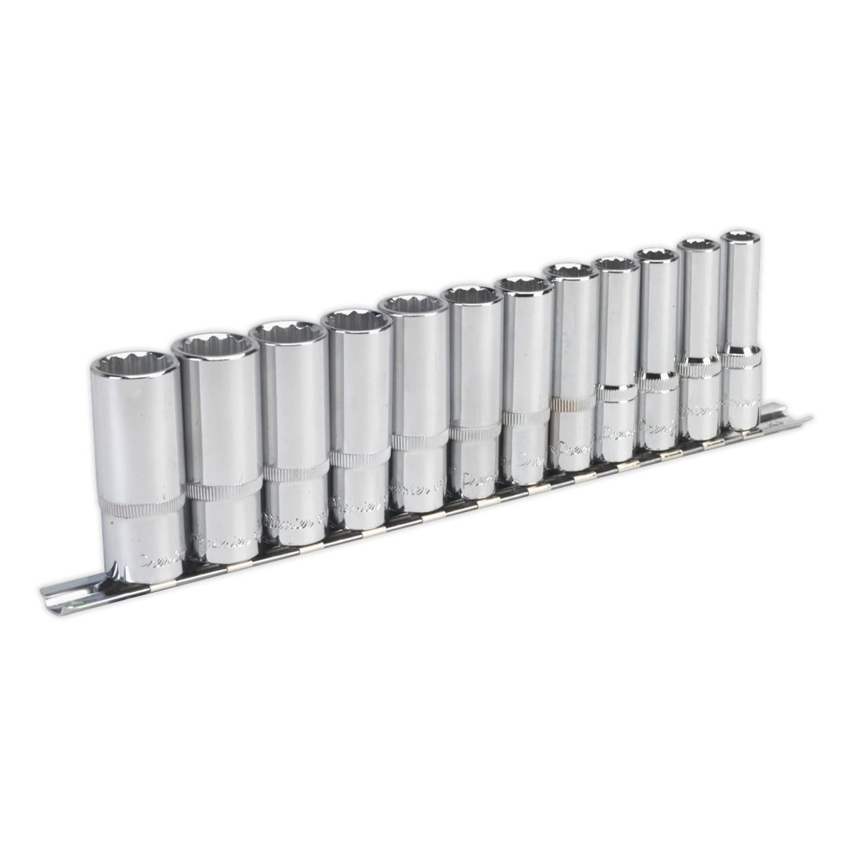 Sealey AK2683 Premier Deep Socket Set 3/8""Sq Drive 12-point 12pc