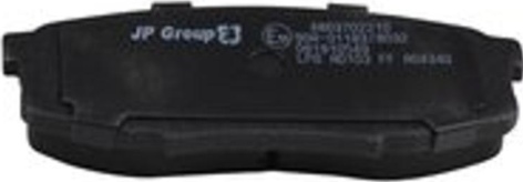 4863702210 JP GROUP Brake Pad Set, disc brake for LEXUS,TOYOTA,TOYOTA (FAW)