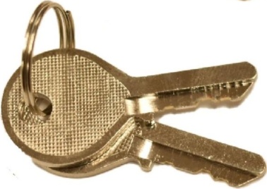 AL-KO AKS 1300 Replacement Spare Barrel Lock & Keys Caravan Trailer Hitch PH998