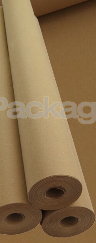 450mm x 20M HEAVY DUTY STRONG BROWN KRAFT WRAPPING PAPER ROLL 88gsm - 20 METRES
