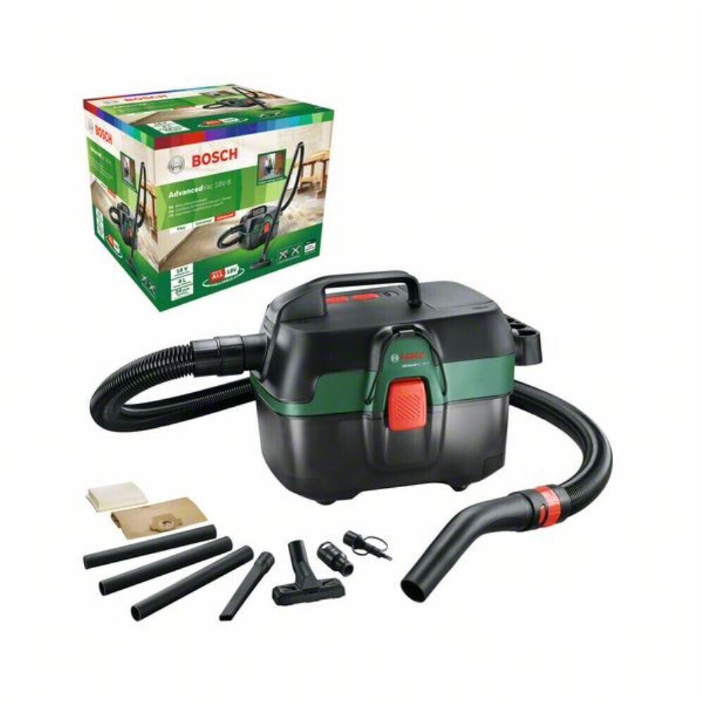 BARETOOL Bosch AdvancedVAC 18-8 Cordless Vacuum Cleaner 06033E1000 4059952570396