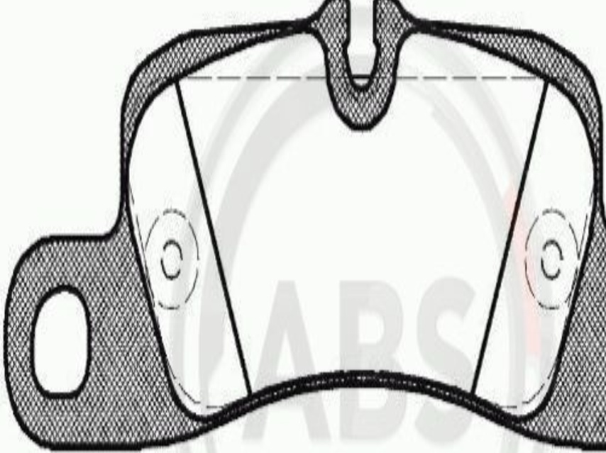 37725 A.B.S. Brake Pad Set, disc brake for PORSCHE