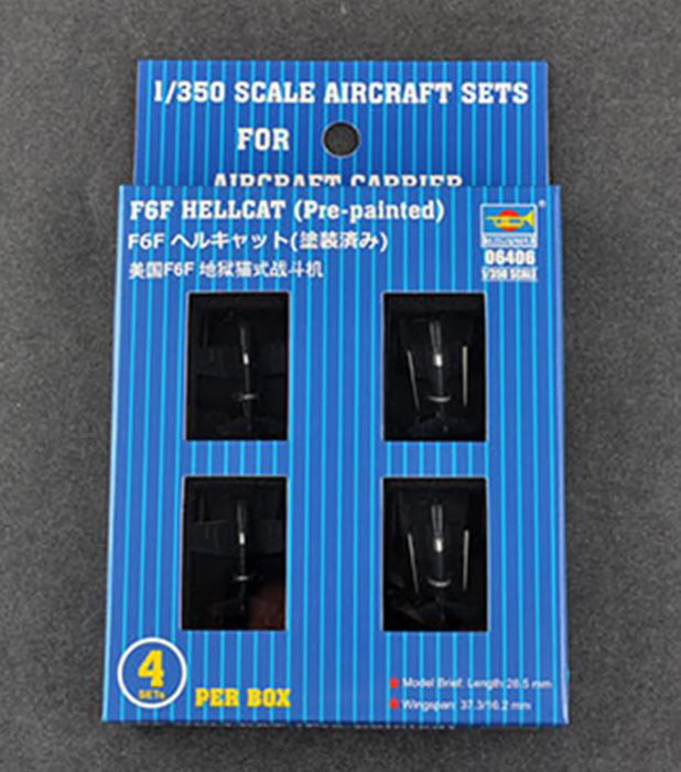 Trumpeter 6406 F6F Hellcat (qty 4 pre-painted) 1:350 Model Kit