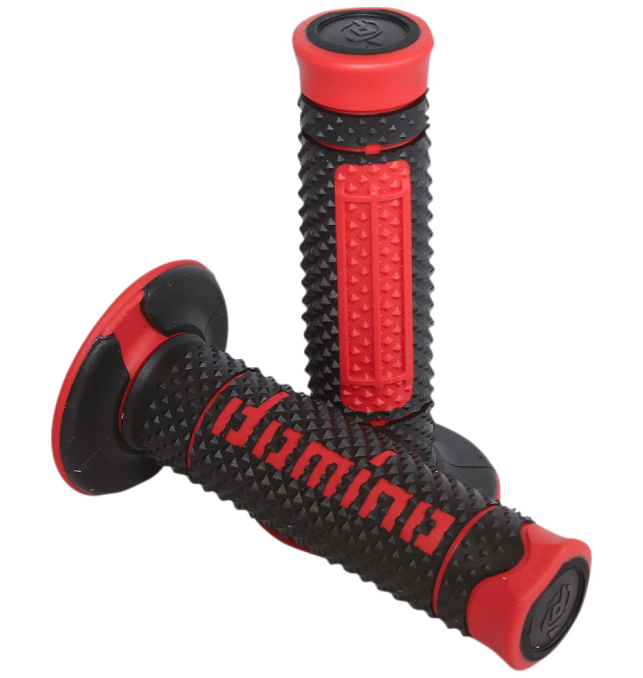 Free Shipping Domino Grips DSH Off Road Black-Red Closed D 22 mm L 120 mm