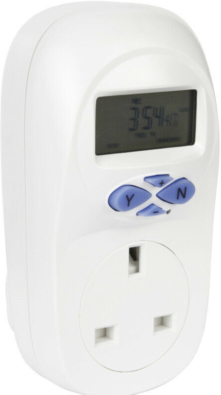 Greenbrook T17B-C Electronic Plug In 7 Day Seven Day Digital Timer Plug Adaptor