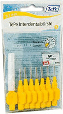 PURPLE TEPE INTERDENTAL BRUSHES 1.1mm (40 BRUSHES) REMOVES DENTAL PLAQUE