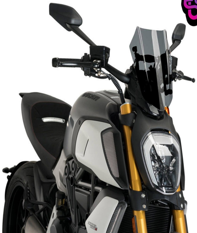 Puig Blk Fairing+Lgt Smoke Vision Screen Triumph Bonneville T120 Black 2021-2025