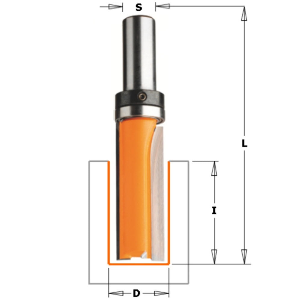 CMT 812 Template Trimmer Router Bit S-12.7 D-19x50 Price is Inc VAT@20%
