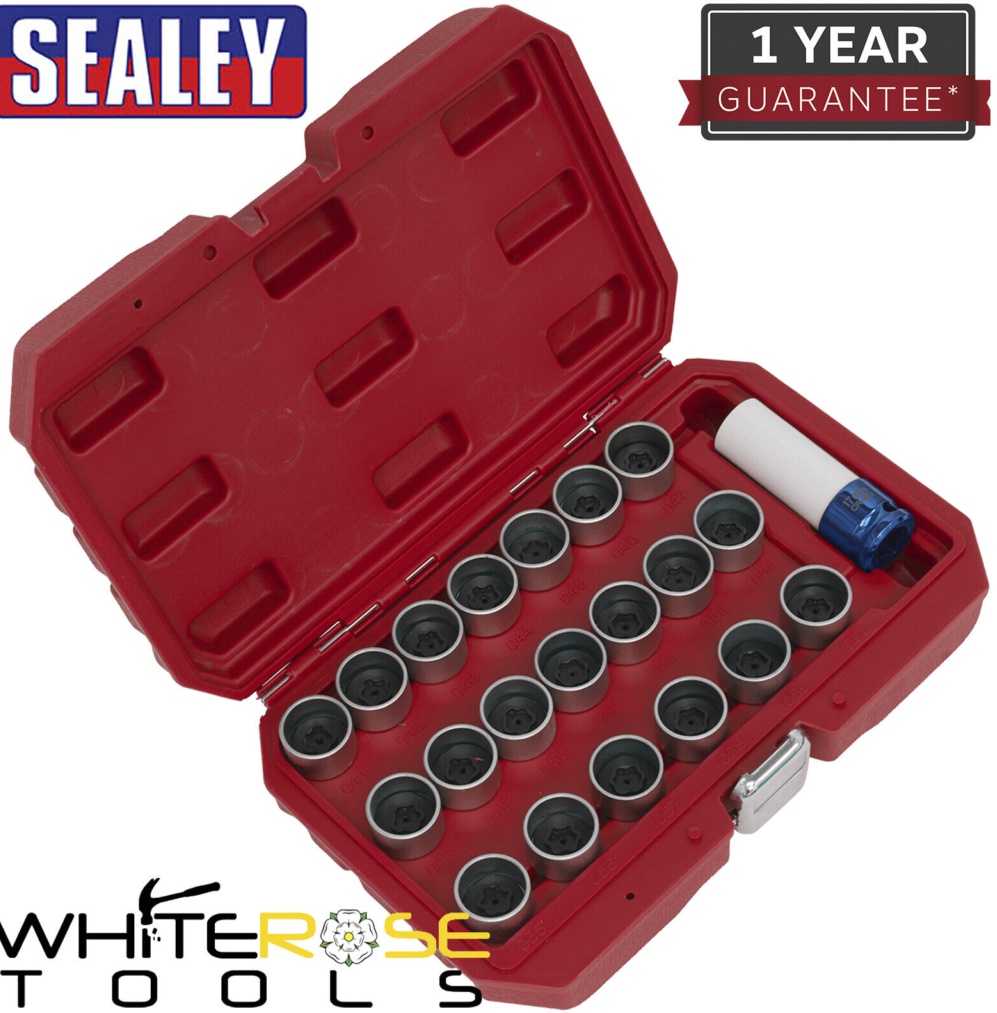 Sealey SX217 Locking Wheel Nut Key Set for BMW 21pc