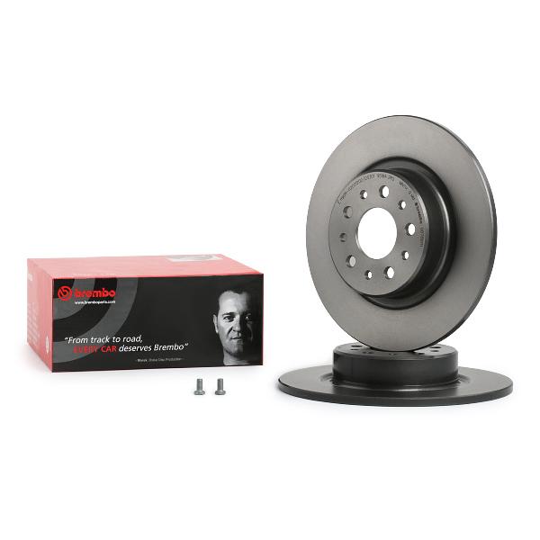 2x Brake Discs Pair Solid Rear 276mm 08.7861.11 Brembo Set 46469908 46542702 New