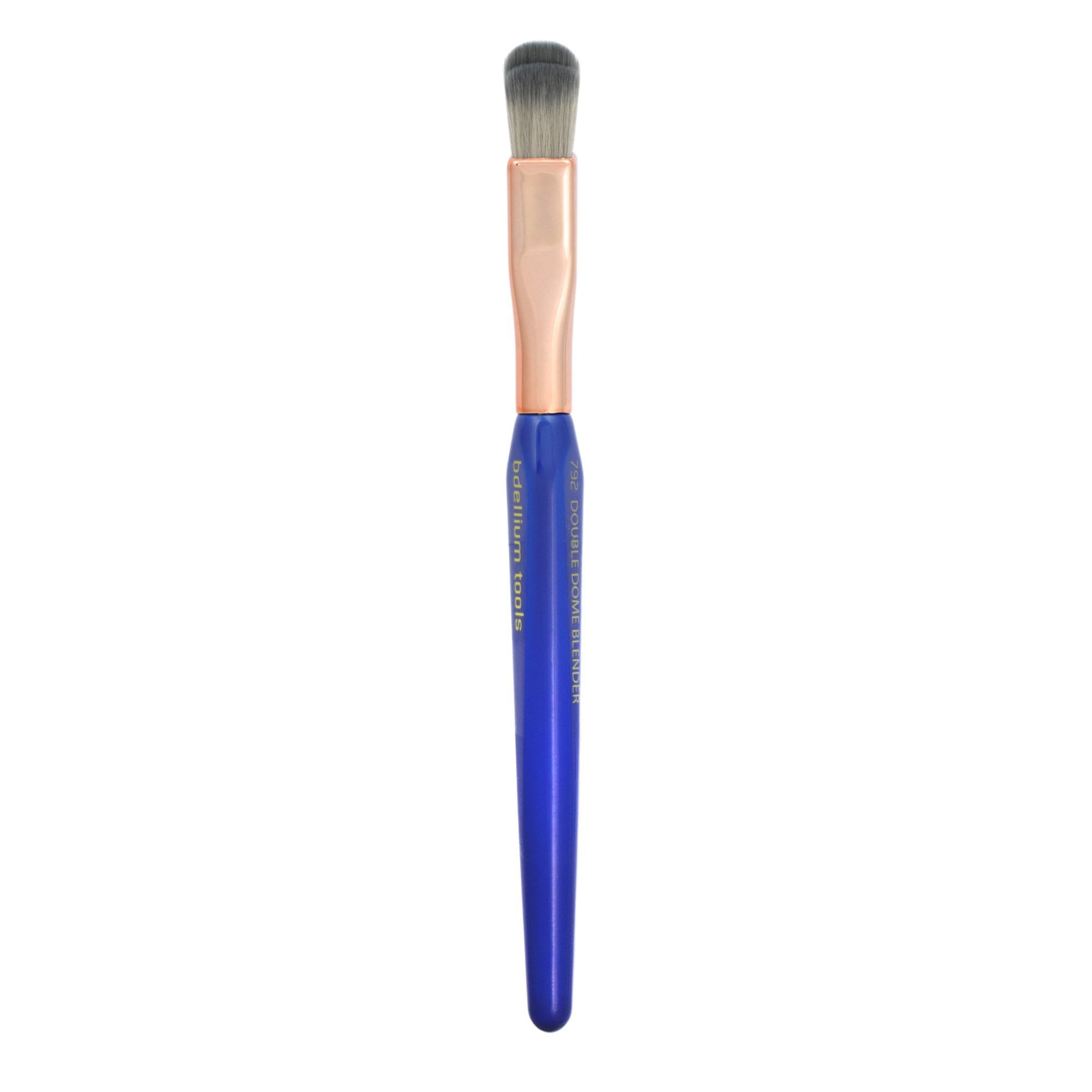Bdellium Tools Golden Professional Makeup Brush - Triangle 792 Eye Double Dome Blender - With All Vegan And Soft Synthetic Fibers For Effortless Appl