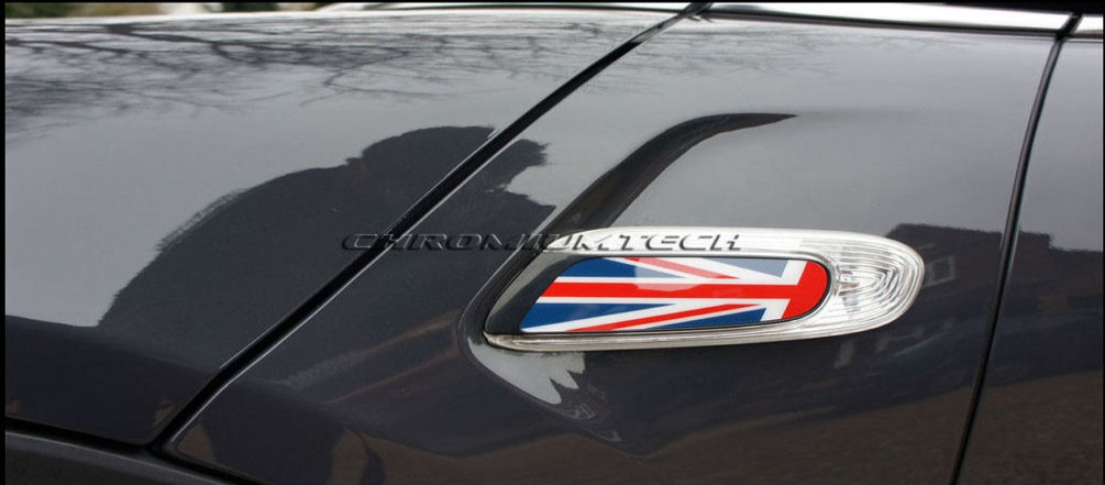 MK3 MINI Cooper F55 F56 F57 Union Jack Side Lamp Turn Signal Scuttles Insert