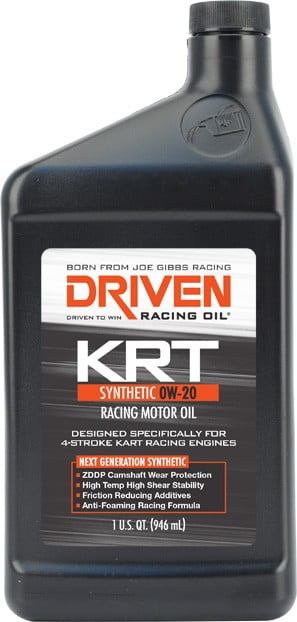 2 x Driven Racing Oil KRT Synthetic Kart Karting 0W20 Engine Oil 946ml