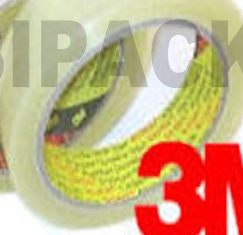2 Rolls of 3M Scotch 371 CLEAR Packing 1"" Tape 25mm x 66m