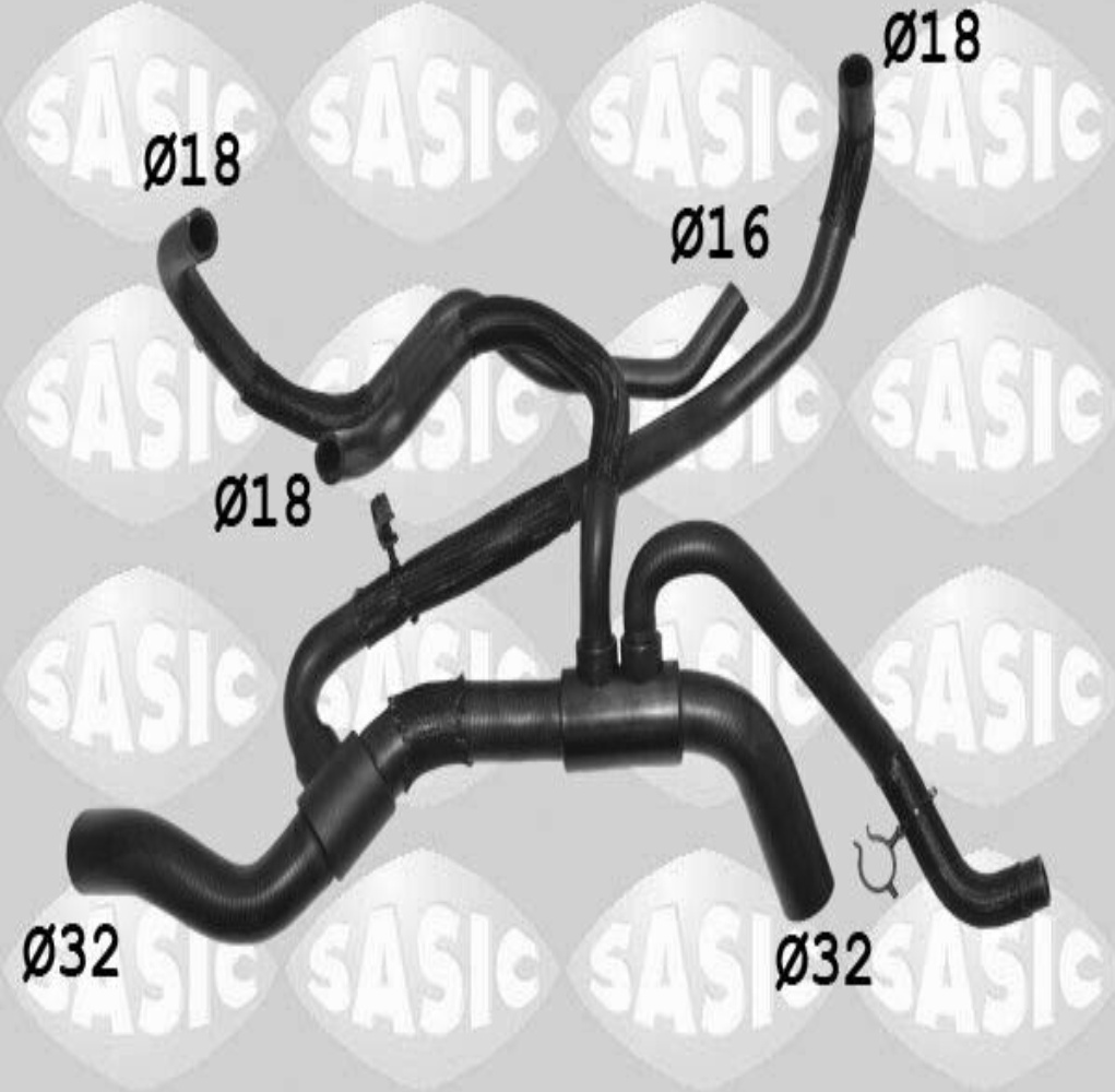 Lower SASIC 3404416 Radiator Hose for RENAULT