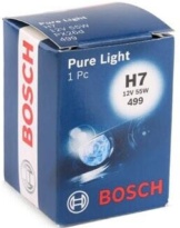 BOSCH H7 HEADLIGHT LAMP BULB PURE LIGHT HALOGEN 477 499 12v 55w A844