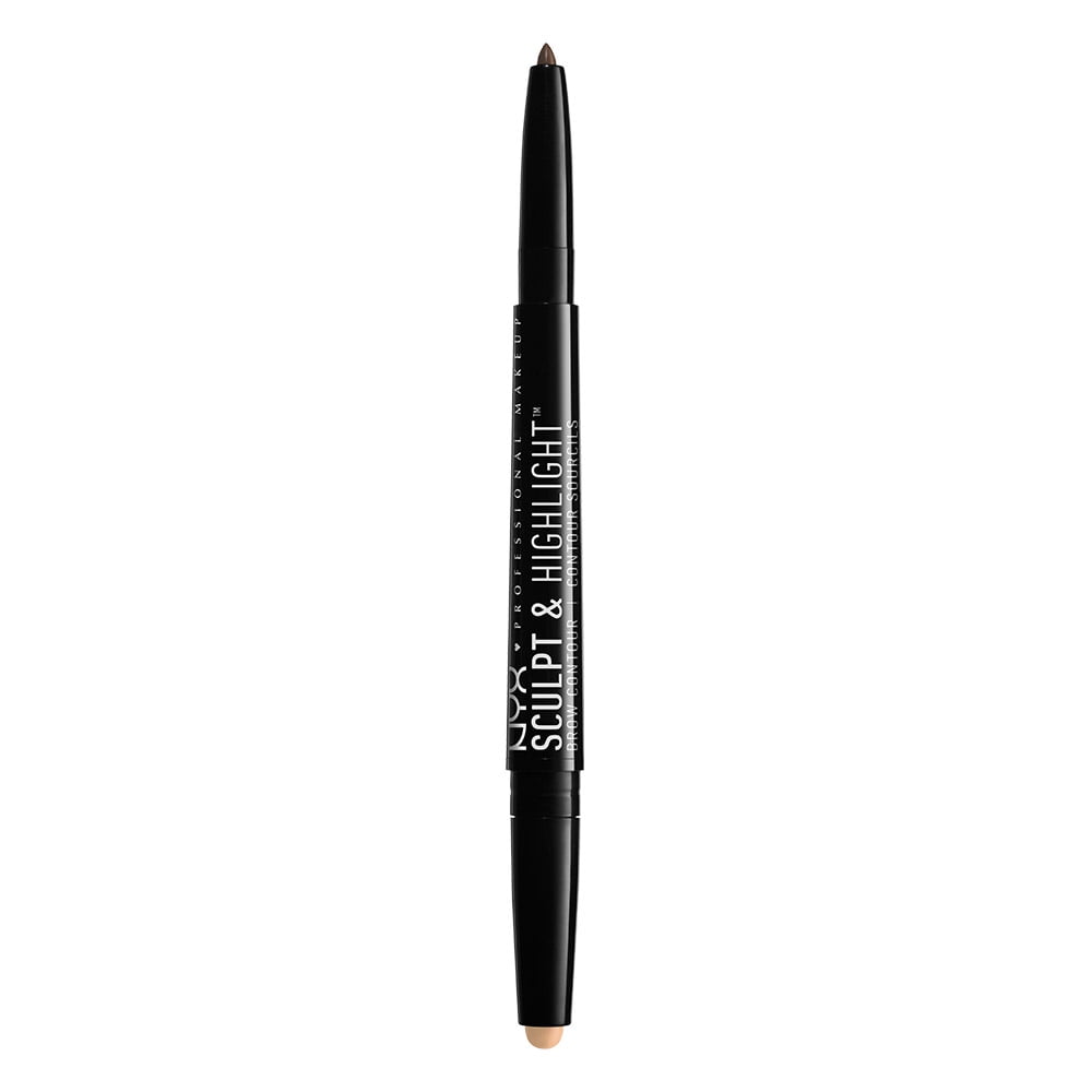 Nyx Professional Makeup Sculpt And Highlight Brow Contour Eyebrow Pencil Brunette Cream