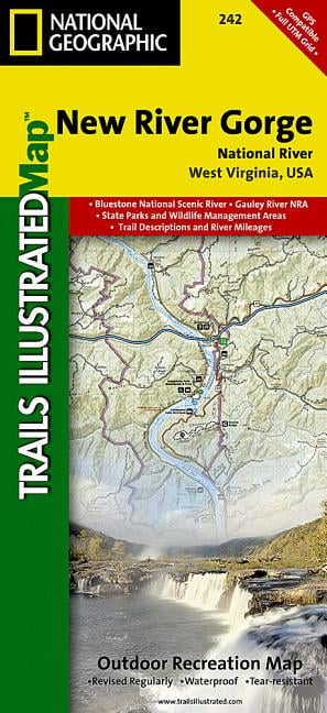 New River Gorge National River Map Trails illustrated national geographic