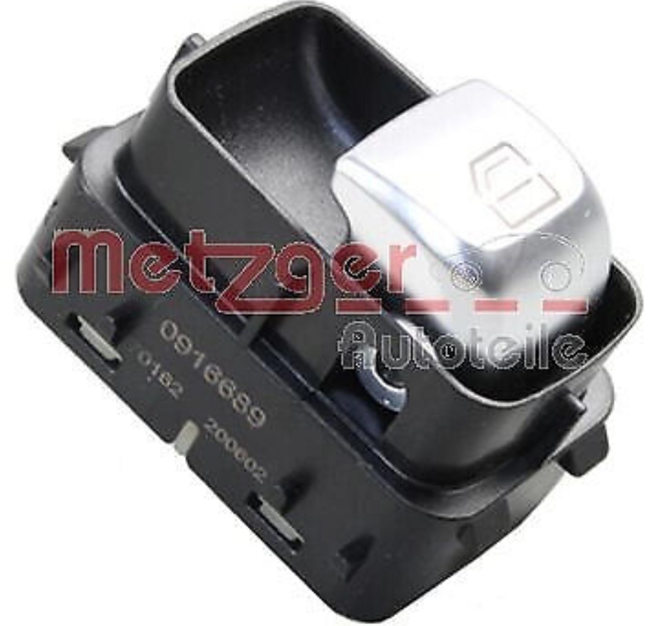 Original METZGER Switch Window Lifter 0916689 for Mercedes-Benz