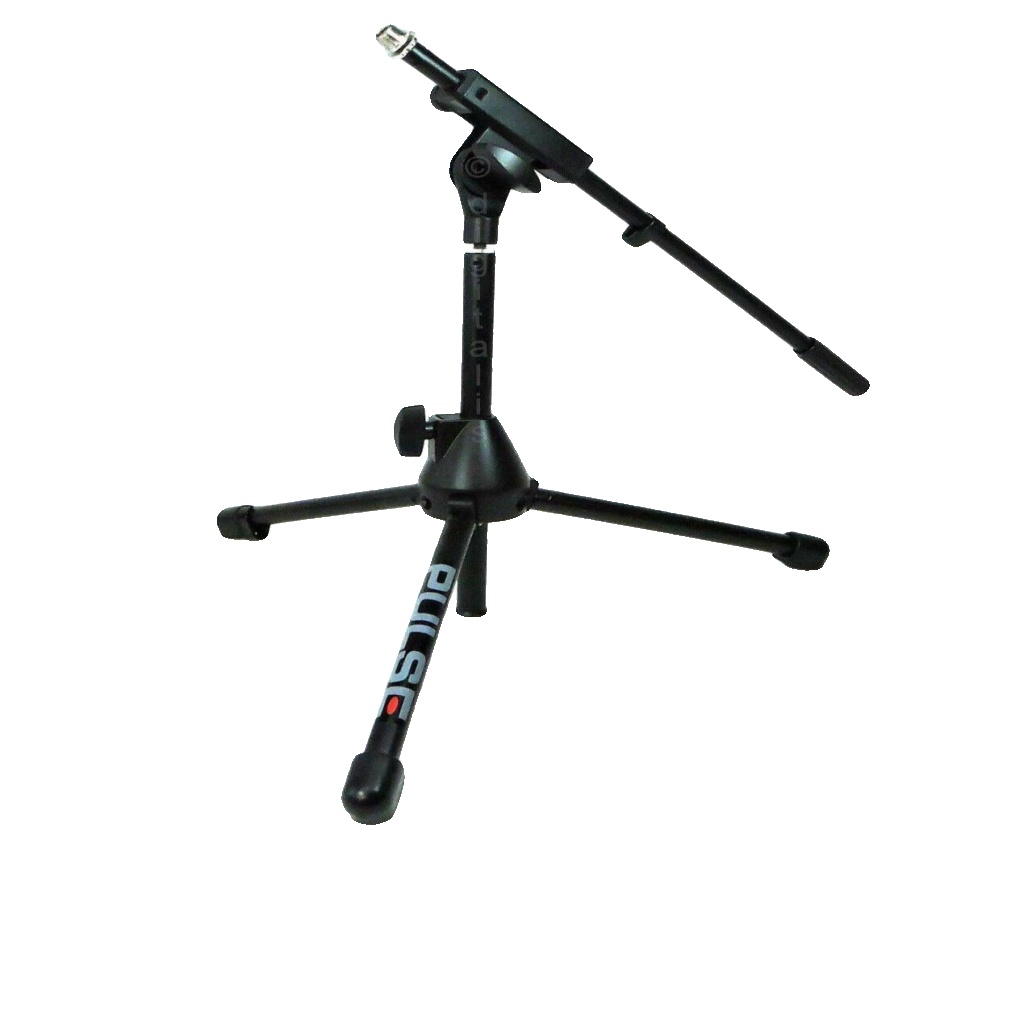 Short Mini Boom Microphone Mic Stand for Snare, Kick Drums Instrument Amps Chord