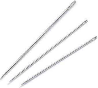 50 PACK SEWING NEEDLES 3 ASSORTED SIZES HAND EASY THREAD BIG EYE SETS LARGE PACK