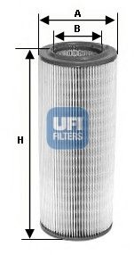 27.603.00 UFI FILTRO ARIA PER AUDI A6 2.0 TDI 05-