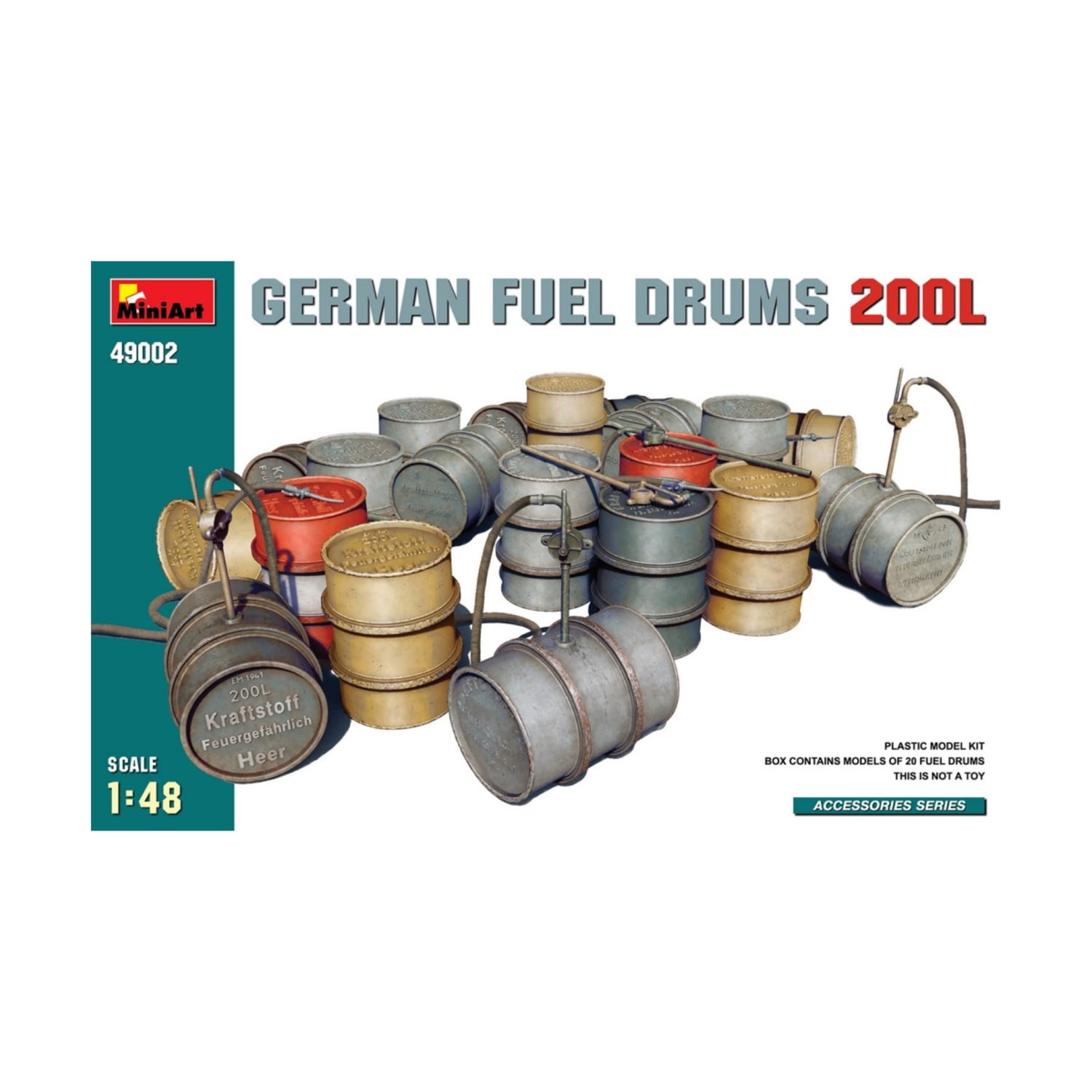 MINIART 49002 1:48 German Fuel Drums 200L
