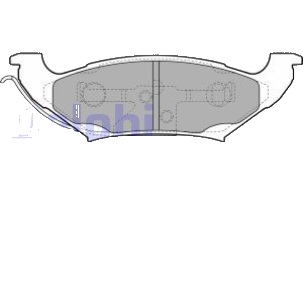 Brake pads Low-Metallic LP2085 DELPHI for CHRYSLER DODGE PLYMOUTH LINCOLN