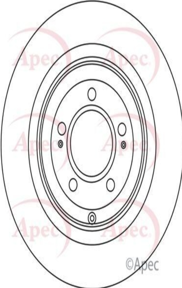 Apec Brake Disc Rear Single Premium 4615A025 5028906091736 330mm DSK2772