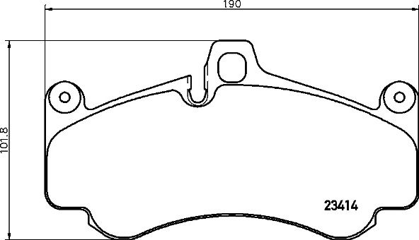 Brake Pads Set P65032 Front Genuine Brembo 99635194800 99635194801 99635194802
