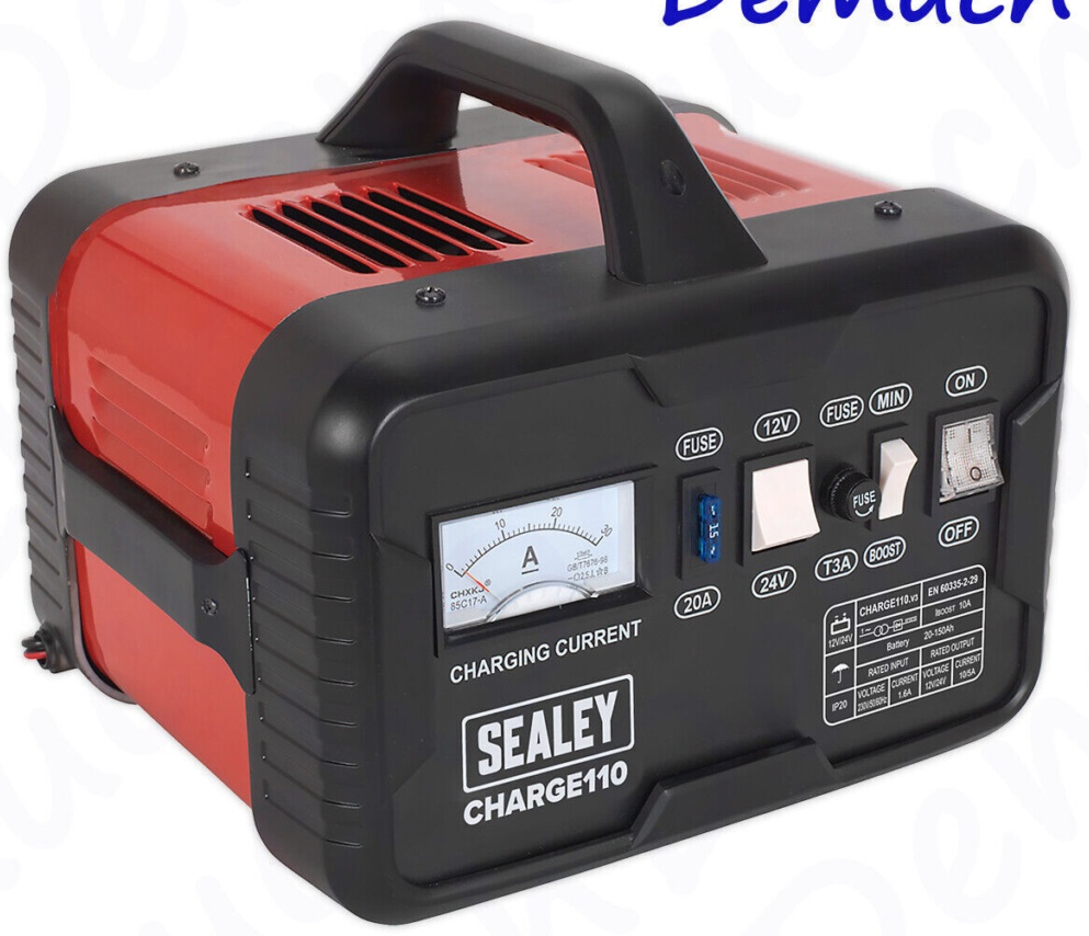Sealey CHARGE110 12/24V Battery Charger 14A 230V